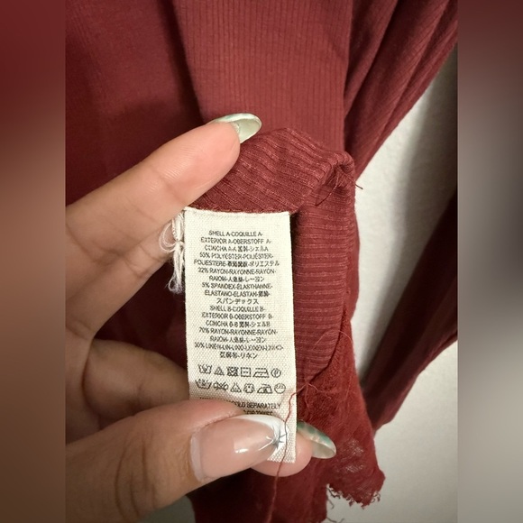 Free People Cranberry Tunic Ribbed Long Sleeve - Picture 7 of 7